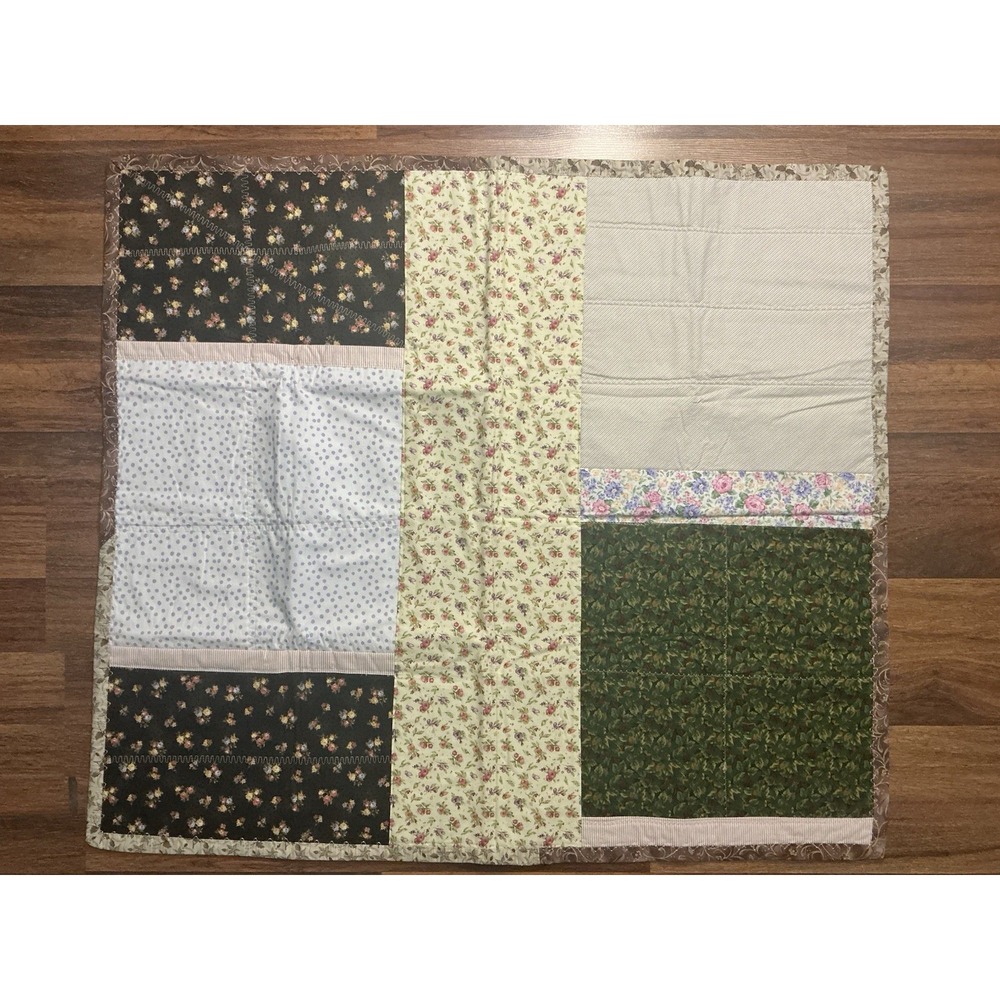 Handmade Patchwork Lap Quilt Block Pattern 41in X 36in